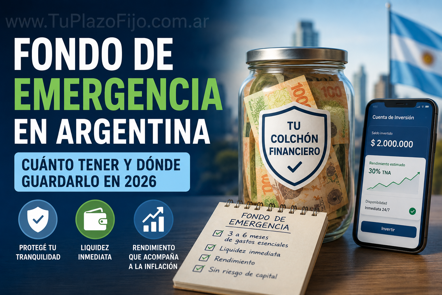 Fondo de emergencia en Argentina: cuánto tener y dónde guardarlo en 2026