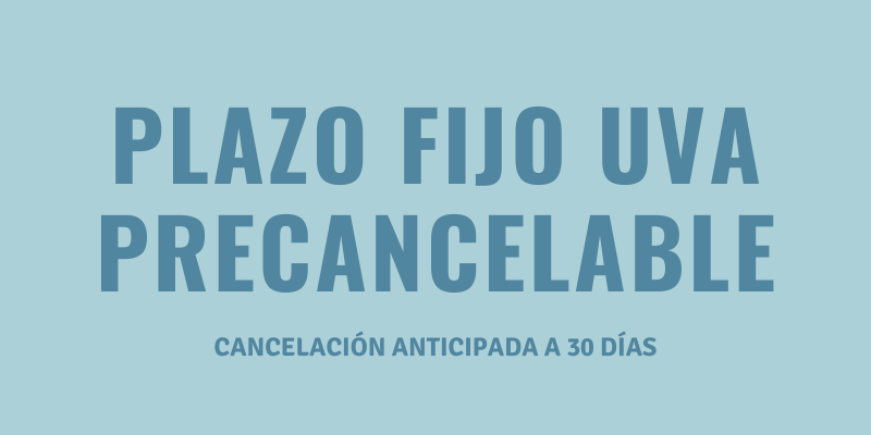 Infografia Plazos Fijos UVA con Cancelación Anticipada